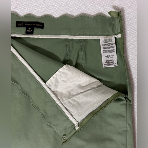 Brooks Brothers 346 Women’s Skirt Scalloped Pockets Short
Green Size 10 - Picture 5 of 12